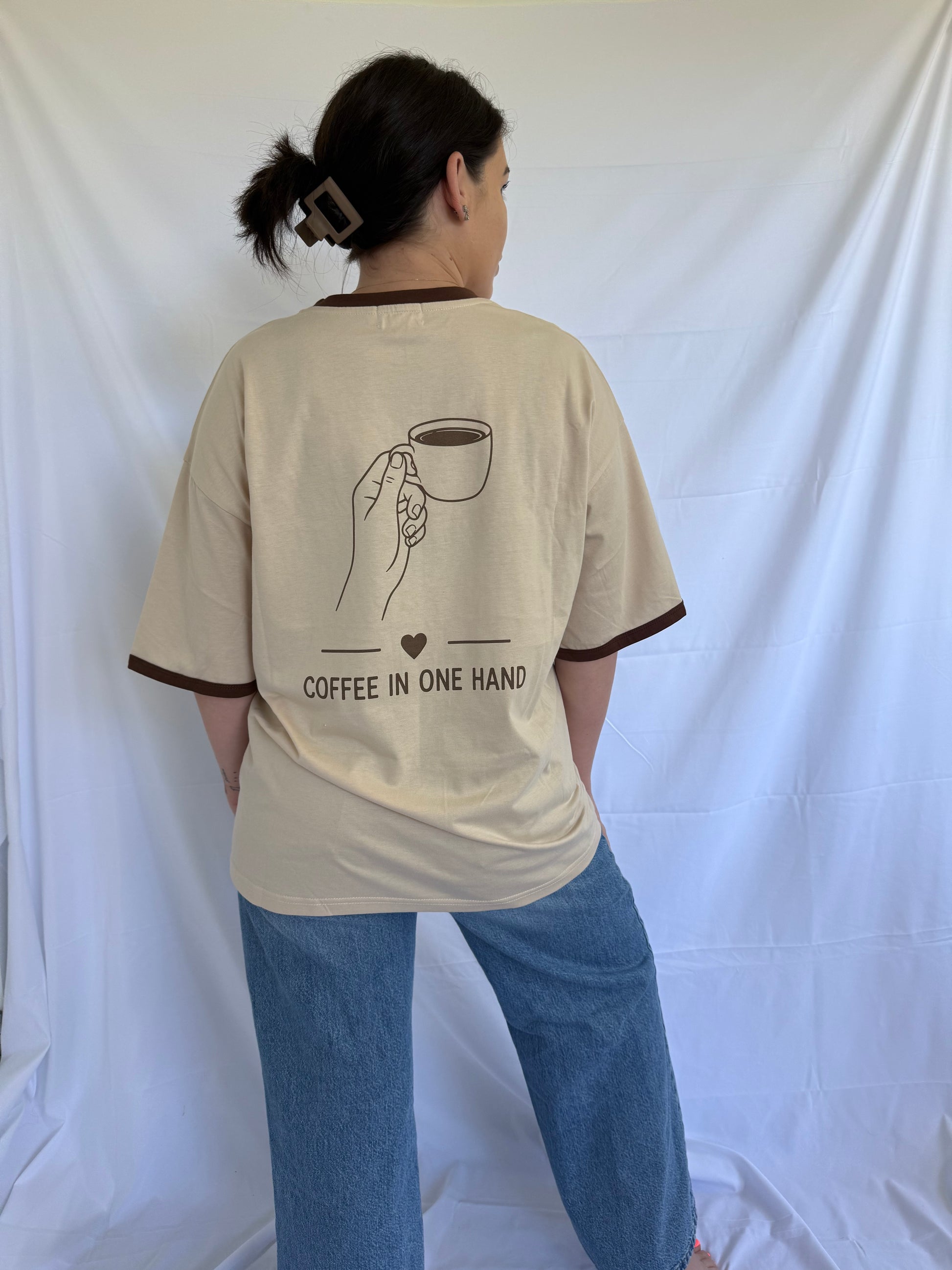 Coffee Run Oversized Tee - PREORDER