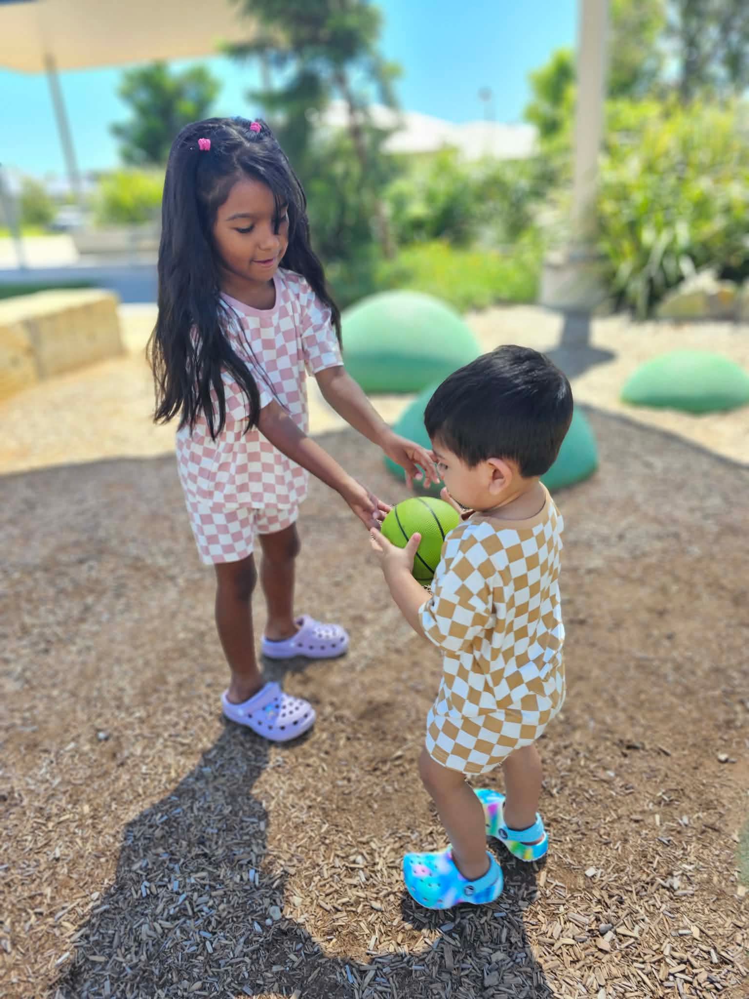 ✨Little Check Tee & Shorts Set✨