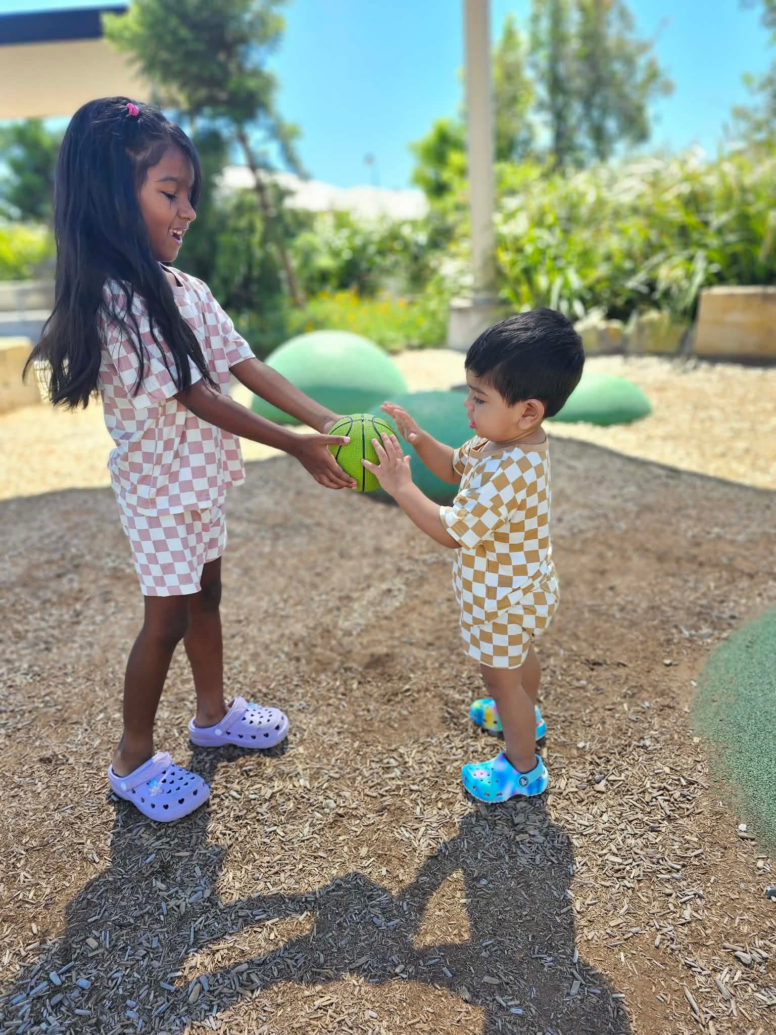 ✨Little Check Tee & Shorts Set✨