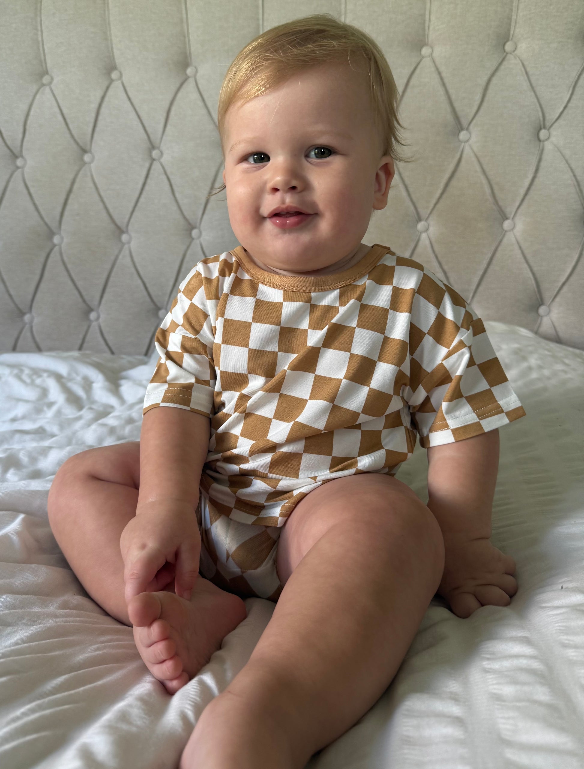 ✨Little Check Tee & Shorts Set✨