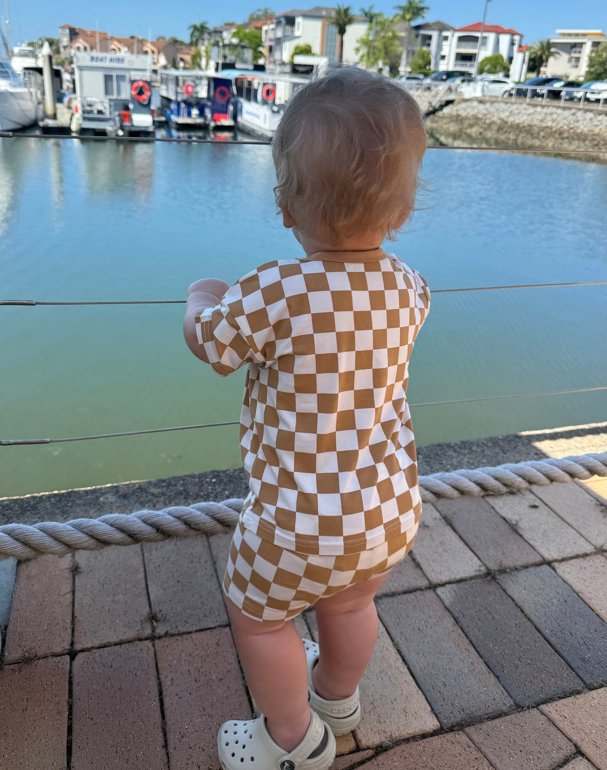 ✨Little Check Tee & Shorts Set✨