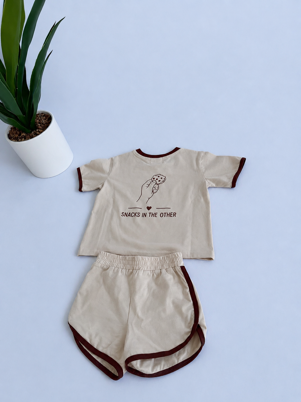 Snack Time Kids Tee & Shorts Set