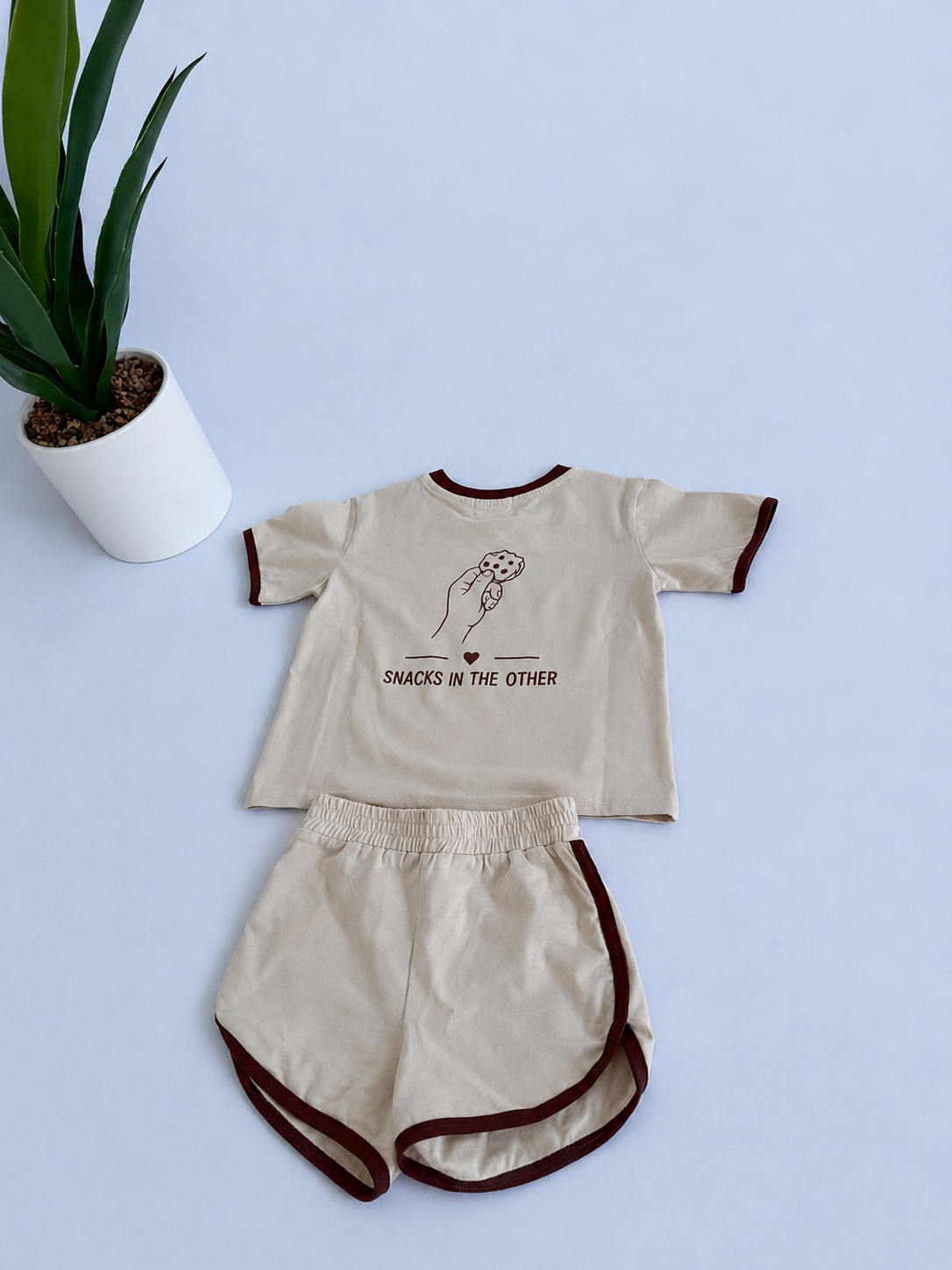 Snack Time Kids Tee & Shorts Set