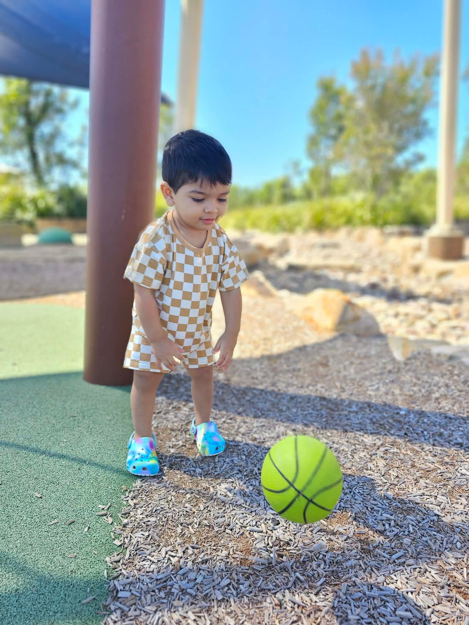 ✨Little Check Tee & Shorts Set✨