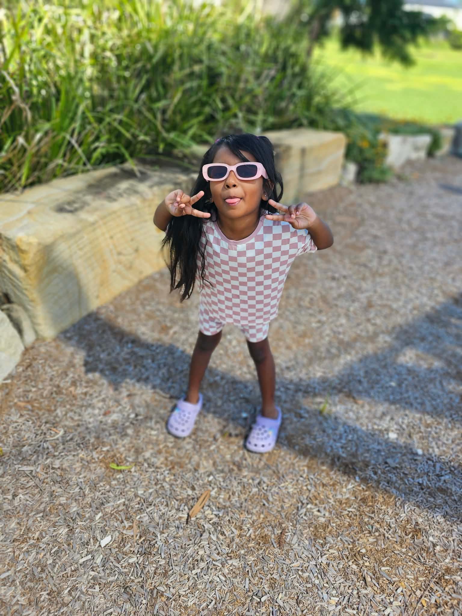 ✨Little Check Tee & Shorts Set✨