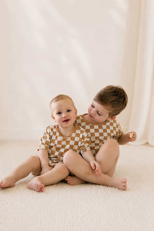 ✨Little Check Tee & Shorts Set✨