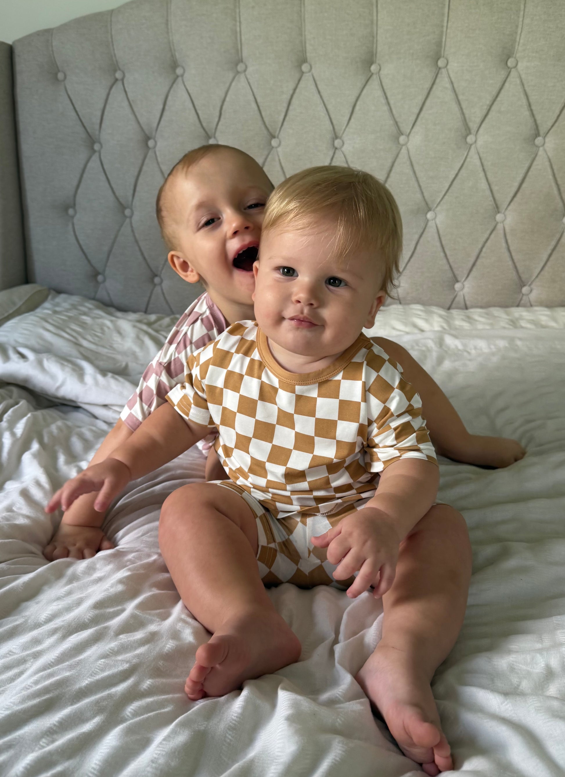 ✨Little Check Tee & Shorts Set✨