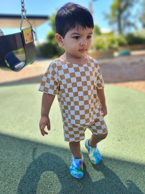 ✨Little Check Tee & Shorts Set✨