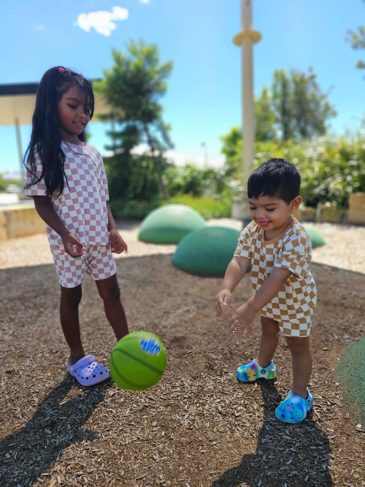 ✨Little Check Tee & Shorts Set✨