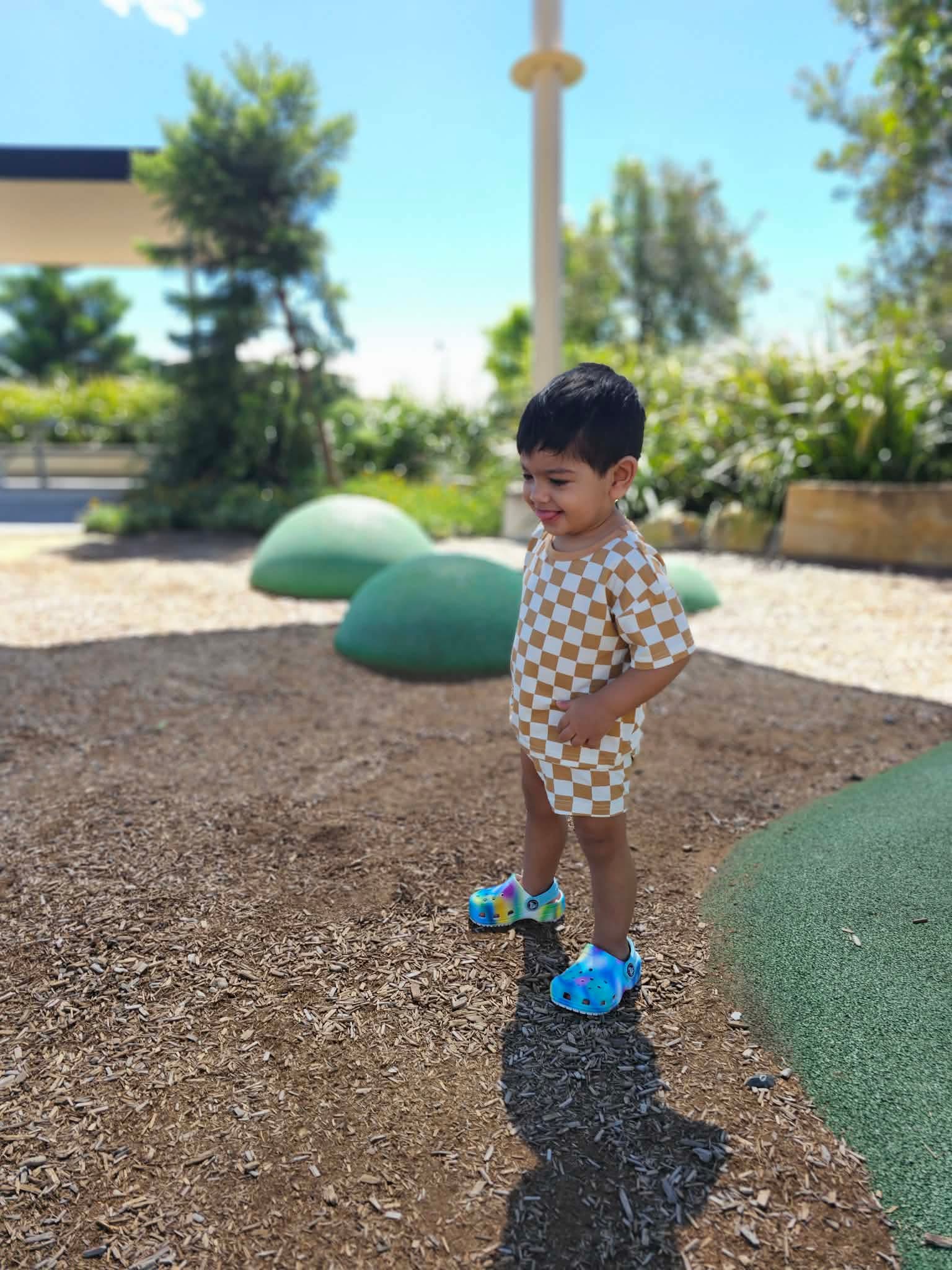 ✨Little Check Tee & Shorts Set✨